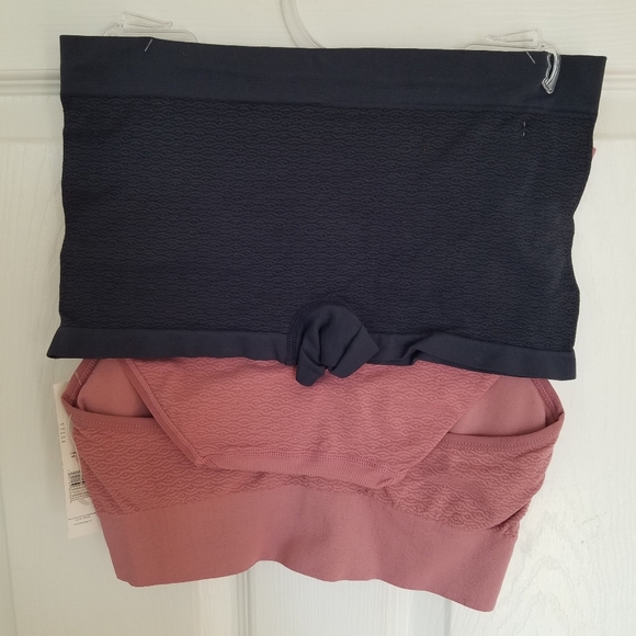 NWT Rae Dunn 3 piece Seamless Set pink navy Size Medium - Picture 2 of 11